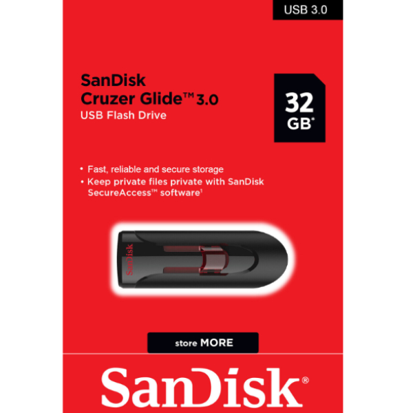 Clé USB SanDisk Cruzer Glide USB 3.0 32Gb