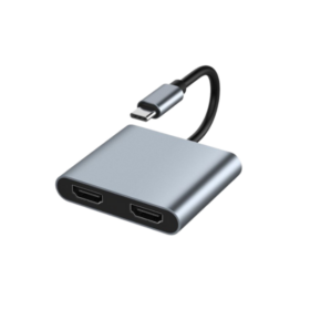 Convertisseur  R SCAR RS-TCHD2IN1 (Type-C vers 2 Port HDMI Hub)