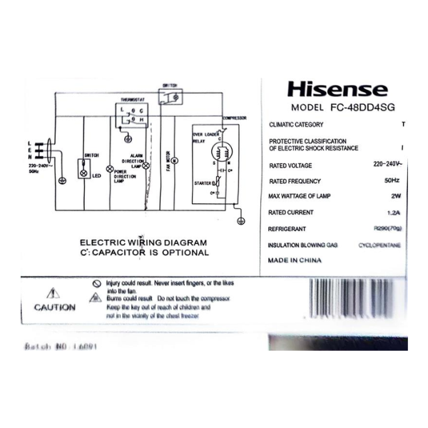 Congélateur Coffre Hisense FC-480DD Noir – 480L Congélateur Coffre Hisense FC-480DD Noir – 480L