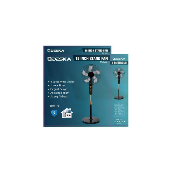 Ventilateur sur pied DESKA FS13NOSC 18" Ventilateur sur pied DESKA FS13NOSC 18"