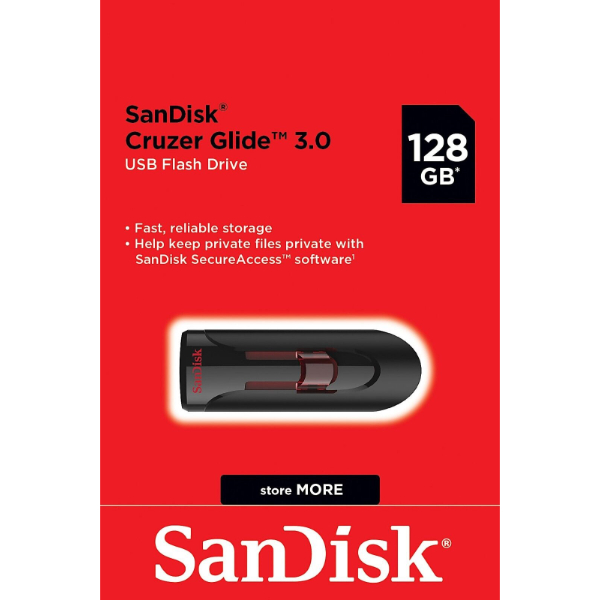 Clé USB SanDisk Cruzer Glide USB 3.0 128Gb