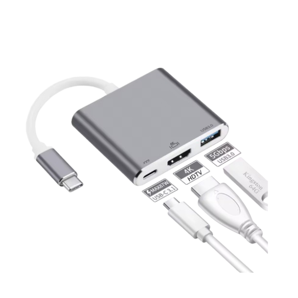 Convertisseur R SCAR RS-TCHD 3 IN 1(Type-C vers HDMI + Type-C & USB3.0) Convertisseur R SCAR RS-TCHD 3 IN 1(Type-C vers HDMI + Type-C & USB3.0)