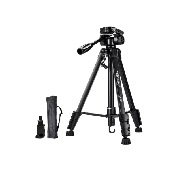Trépied YUNTENG VCT-668 – (Hauteur 146 cm, Charge 3 kg) Trépied YUNTENG VCT-668 – (Hauteur 146 cm, Charge 3 kg)