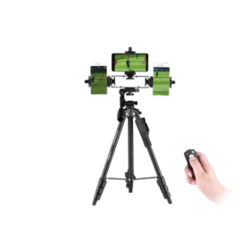 Trépied Téléphone YUNTENG VCT-6808 – Multifonction, 3 Supports, Tête Panoramique 360°, Hauteur 139 cm – Image 3
