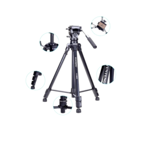 Trépied Professionnel YUNTENG VCT-880 – Tête 3D Rotative 360°, Hauteur 165 cm, Charge 5 kg – Image 3