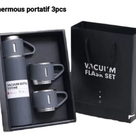 Ensemble Thermos - Mug Isotherme + 2 Tasses en Acier Inoxydable 500ml Ensemble Thermos - Mug Isotherme + 2 Tasses en Acier Inoxydable 500ml
