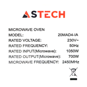 Micro-ondes Astech 20MAD4-IA - 20 L – Image 3