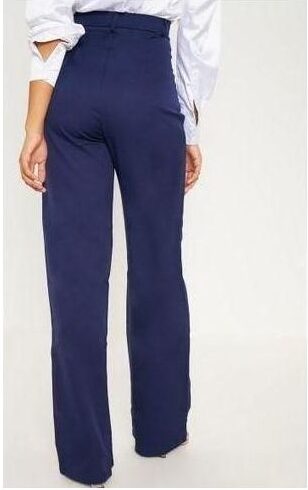 PANTALON PLUS SIZE - TAILLE HAUTE BLEU MARINE-taille 5XL