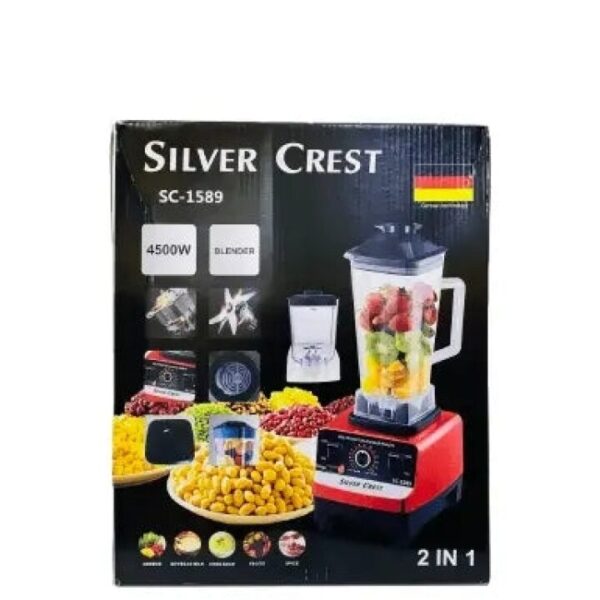 Mixeur Blender Multifonction 4500W – Fruits, Légumes & Épices – Acier Inoxydable, 1.5L Mixeur Blender Multifonction 4500W – Fruits, Légumes & Épices – Acier Inoxydable, 1.5L