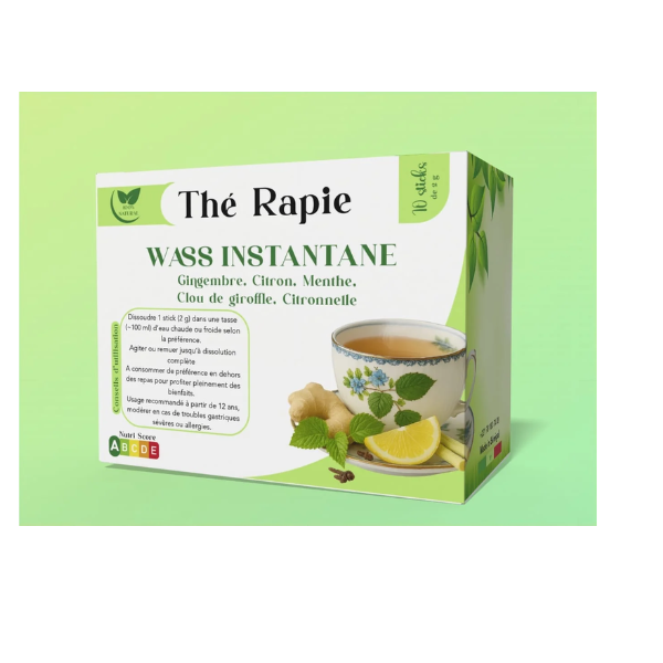 Wass Instantané : Énergie et Goût Boisson instantanée revitalisante et savoureuse (10 sticks) Wass Instantané : Énergie et Goût Boisson instantanée revitalisante et savoureuse (10 sticks)