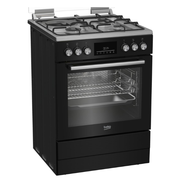 Cuisinière Mixte Beko FBE63320XDL 60X60 (3 feux+1 foyer électrique & Four électrique)