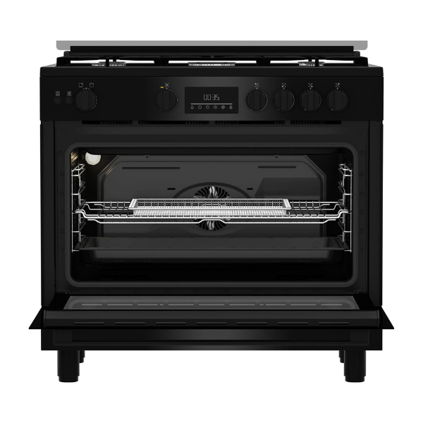 Cuisinière à gaz Beko BGGR11225GB-5 Feux (90x60) (avec ventilation ) Cuisinière à gaz Beko BGGR11225GB-5 Feux (90x60) (avec ventilation )