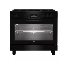 Cuisinière à gaz Beko BGGR11225GB-5 Feux (90x60) (avec ventilation ) Cuisinière à gaz Beko BGGR11225GB-5 Feux (90x60) (avec ventilation )