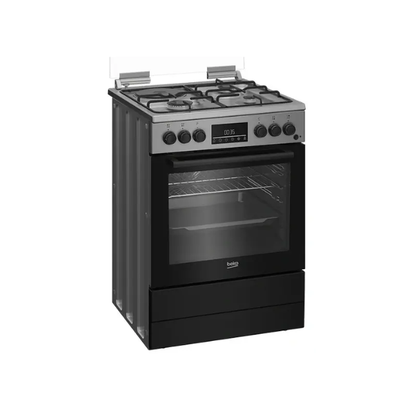 Cuisinière Mixte Beko FBE63320XDL 60X60 (3 feux+1 foyer électrique & Four électrique)