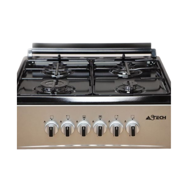 Cuisinière à gaz Astech CK60LDRM 60x60- 4 feux