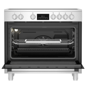 Cuisinière électrique Beko BGM30203EX -5 foyers (90x60) ( Vitrocéramique) – Image 3