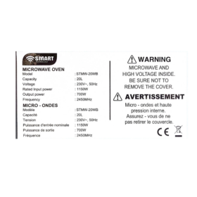 Micro-ondes 20 litres Smart Technology STMW20 - 20L – Image 6