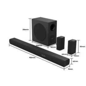 Barre de son HISENSE 5.1 HS5100 – Système audio 540W avec Dolby Digital Plus et connectivité complète – Image 4