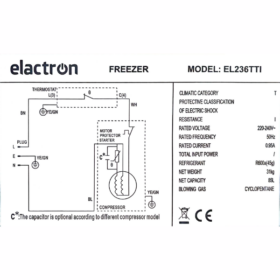 Congélateur Bar Elactron EL236 - 85L - 4 Tiroirs - Gris – Image 9