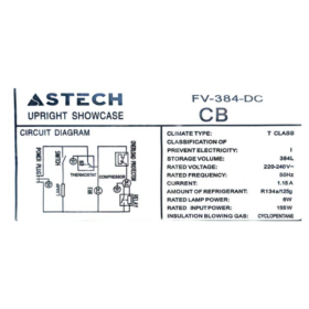 Réfrigérateur vitrine Astech FV384AC - 384L – Image 3