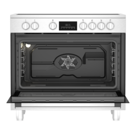 Cuisinière électrique Beko BGM30203EX -5 foyers (90x60) ( Vitrocéramique) – Image 2