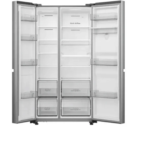 Réfrigérateur Side-by-Side Hisense RS-87WS4SAS/S – 668L, (Inverter, No Frost & WiFi)