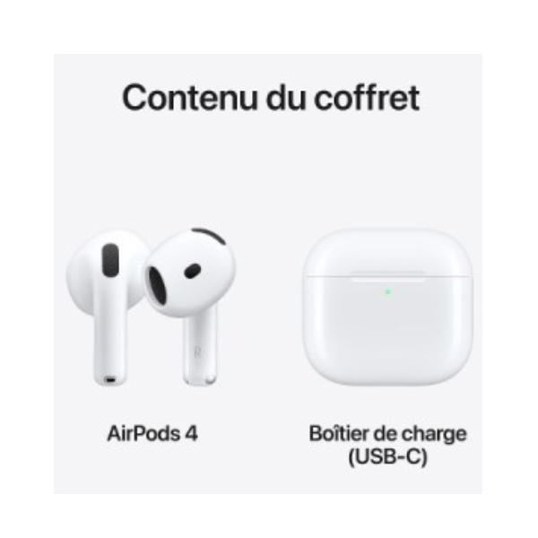 Écouteurs sans fil Apple AirPods 4