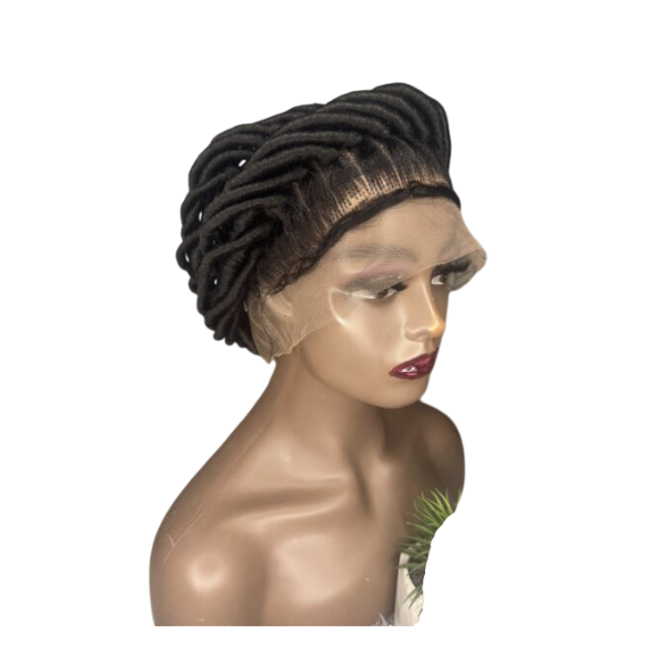 Perruque tresse africaine – Cheveux synthétiques premium, style traditionnel et confort quotidien