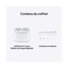 Écouteurs sans fil Apple AirPods Pro 3 avec Boîtier de charge MagSafe (USB-C) – Image 5