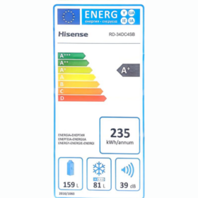 Réfrigérateur Combiné Hisense RD-34DC4SB - 240L - 4Tirroirs – Image 7