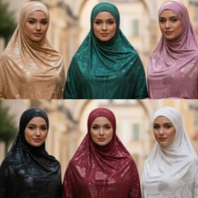 Pack Hijab de Luxe : 3 Voiles à motif floral
