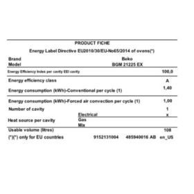 Cuisinière à Mixte Beko BBGM21225EX-6 Feux -90x60( 4 Feux à Gaz , 2 Foyers électriques & Four électrique  ) – Image 6