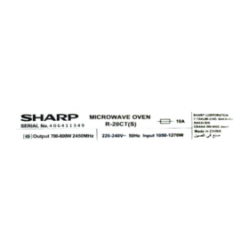 Micro-ondes Sharp R20CT(S) - 20L – Image 6
