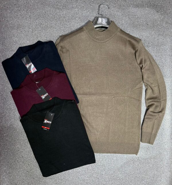 Pull col rond manches longues — Chaud et polyvalent (Tailles M–XXL)