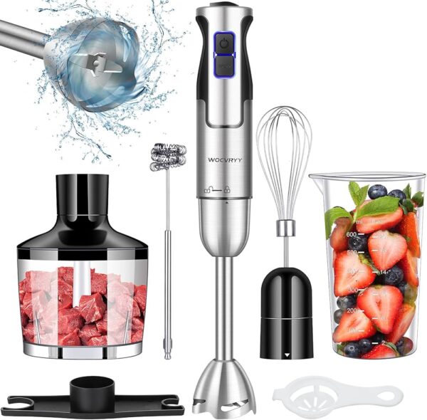 Mixeur Plongeur 4 en 1 – Technologie PRO, 4 Lames en Titane, Accessoires Inclus Mixeur Plongeur 4 en 1 – Technologie PRO, 4 Lames en Titane, Accessoires Inclus