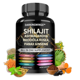 Booster SHILAJIT Capsules Himalayan – Complexe 8 en 1 | Extra Strength  250 mg