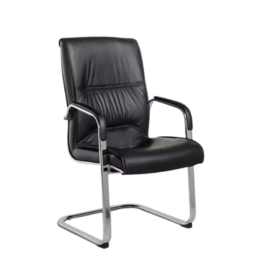 Fauteuil Visiteur 108V – Noir – Élégant & Polyvalent
