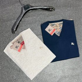 Pull col V 100% coton — maille fine (Tailles M–XXL) – Image 3