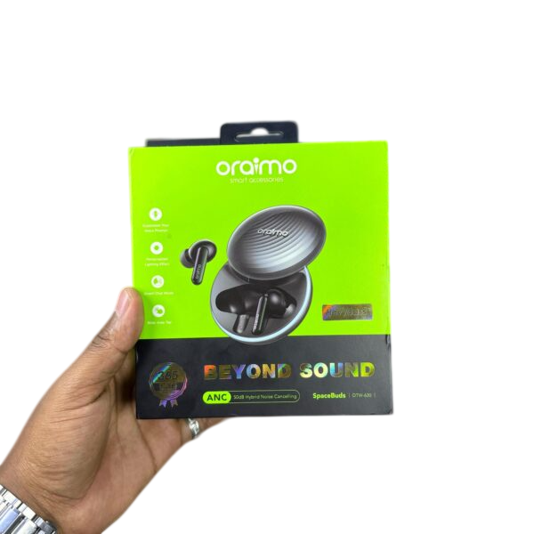 Écouteurs Bluetooth Oraimo SpaceBuds  -  avec Réduction de Bruit Active, Autonomie 40h