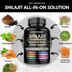 Booster SHILAJIT Capsules Himalayan – Complexe 8 en 1 | Extra Strength 250 mg – Image 3