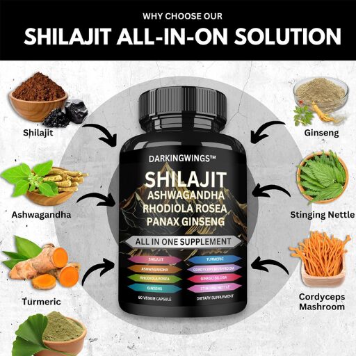 Booster SHILAJIT Capsules Himalayan – Complexe 8 en 1 | Extra Strength 250 mg Booster SHILAJIT Capsules Himalayan – Complexe 8 en 1 | Extra Strength 250 mg