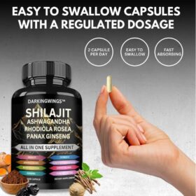 Booster SHILAJIT Capsules Himalayan – Complexe 8 en 1 | Extra Strength 250 mg – Image 2