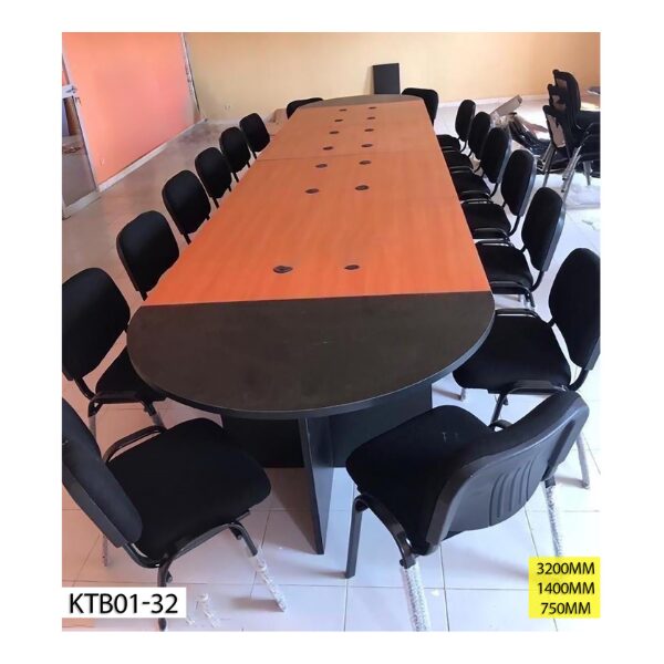 Table de Réunion KTB01-32 – Marron & Noir Table de Réunion KTB01-32 – Marron & Noir