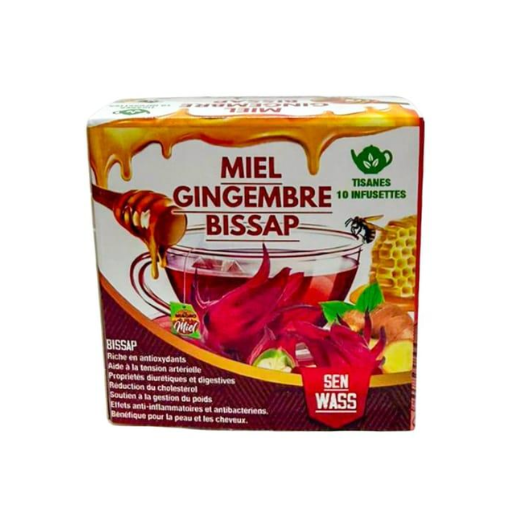 Thé Miel Gingembre Bissap (10 sachets)