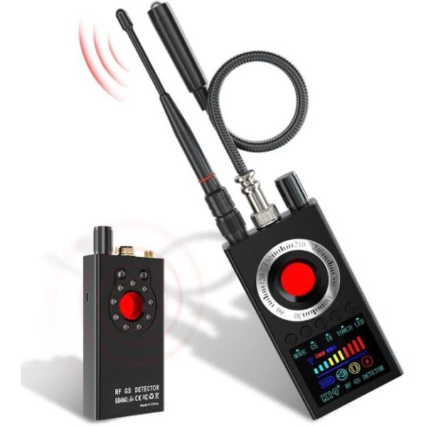 Détecteur Anti‑Espion – Caméras Cachées, Micros & Traceurs GPS | Scanner 3‑en‑1