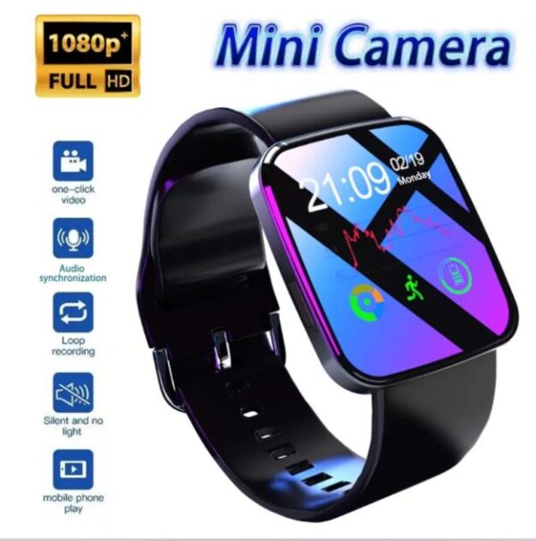 Montre connectée avec Caméra Cachée Ultra Discrète – Full HD 1080p | Sans Fil