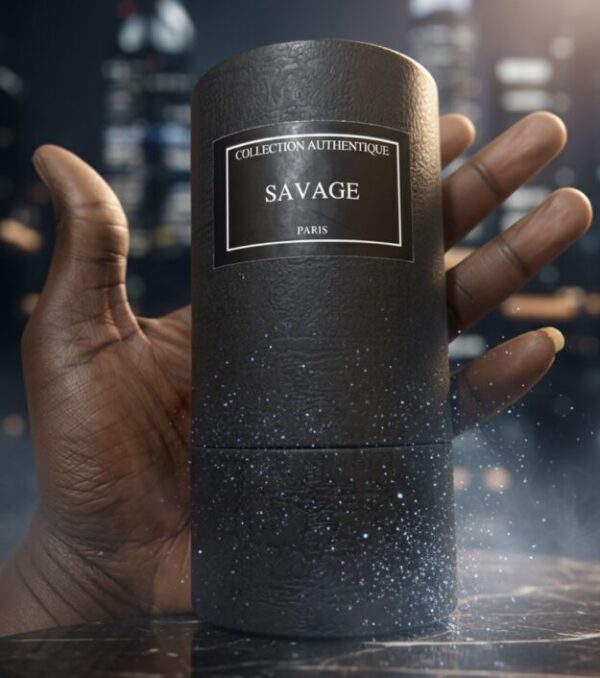 Parfum homme Collection Savage Paris —flacon bleu sarcelle, 50 ml