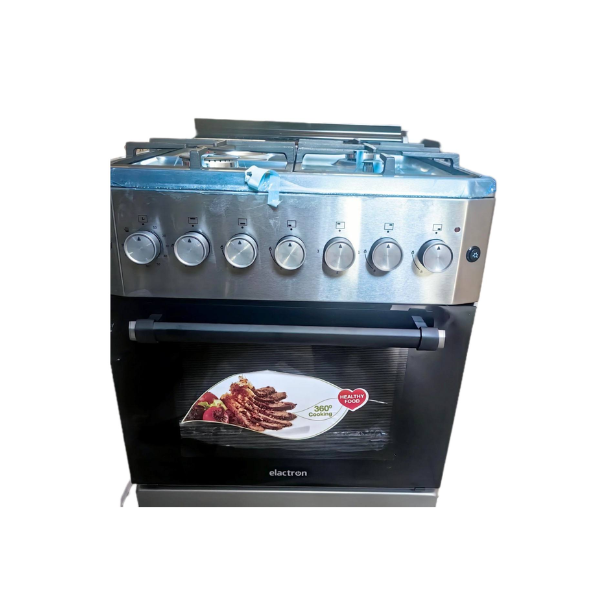 Cuisinière Mixte ELACTRON EL-6031-60x60 (3 feux à gaz et 1 foyer électrique )- four à gaz Cuisinière Mixte ELACTRON EL-6031-60x60 (3 feux à gaz et 1 foyer électrique )- four à gaz