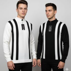 Pull unisexe 100% coton — col rond, effet piqué (XL–3XL) – Image 4