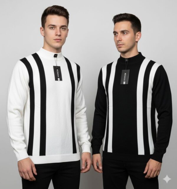 Pull unisexe 100% coton — col rond, effet piqué (XL–3XL)